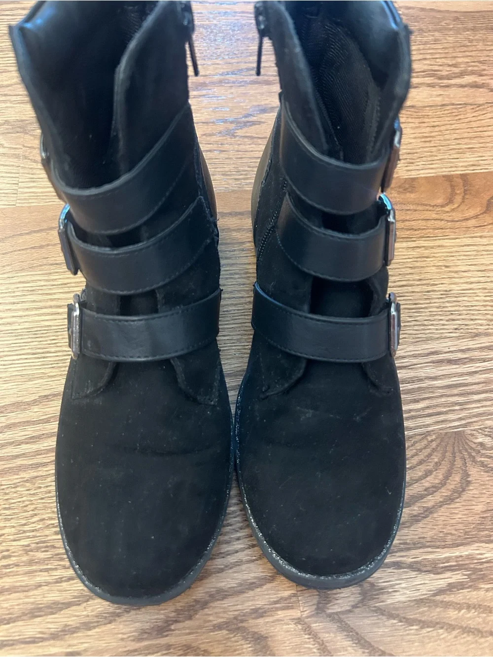 Justice black ankle